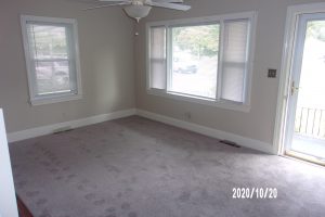 living room w/ new carpeting October 2020