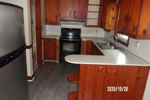 kitchen with new flooring October 2020